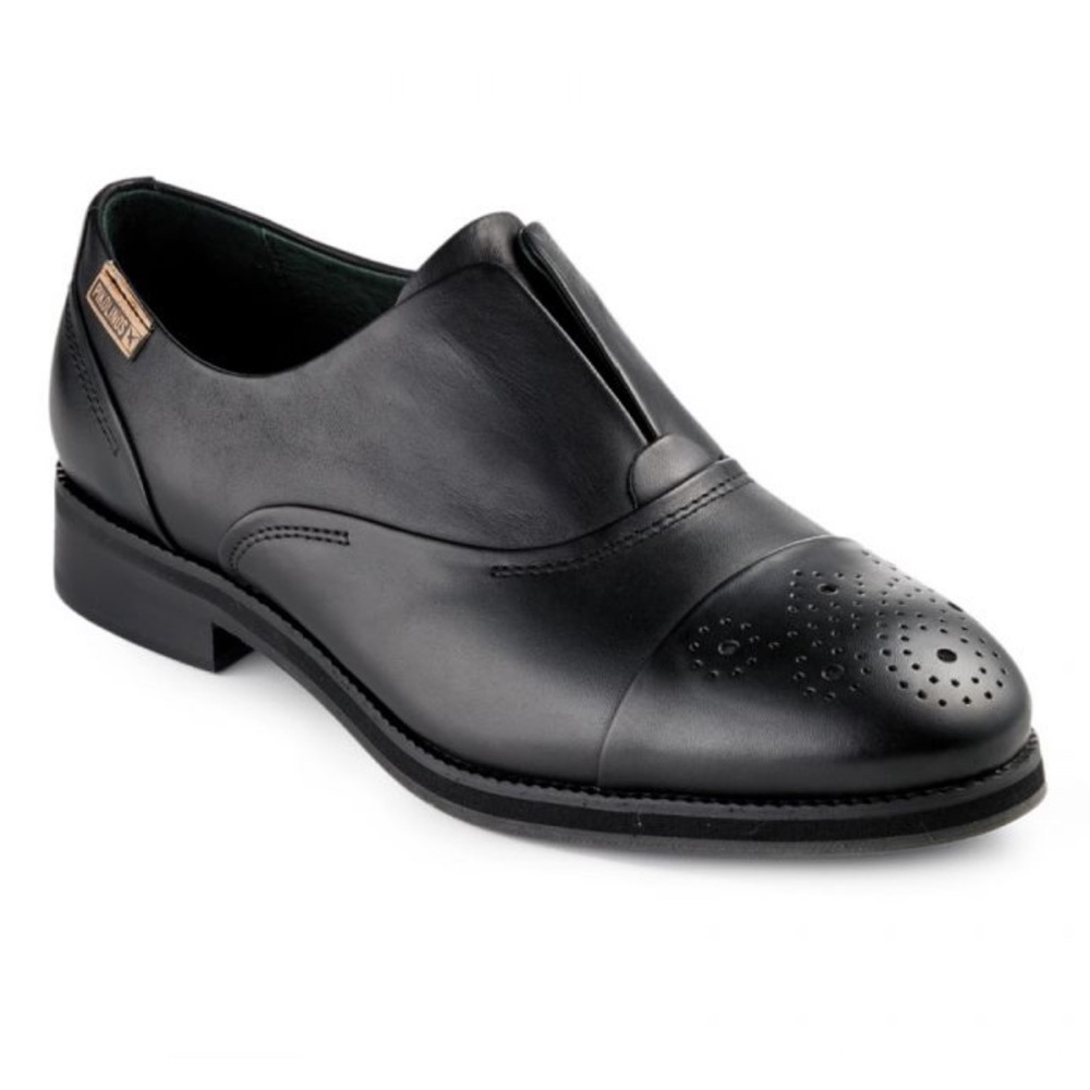 PIKOLINOS royal black slip on Oxford flats 38 7.5